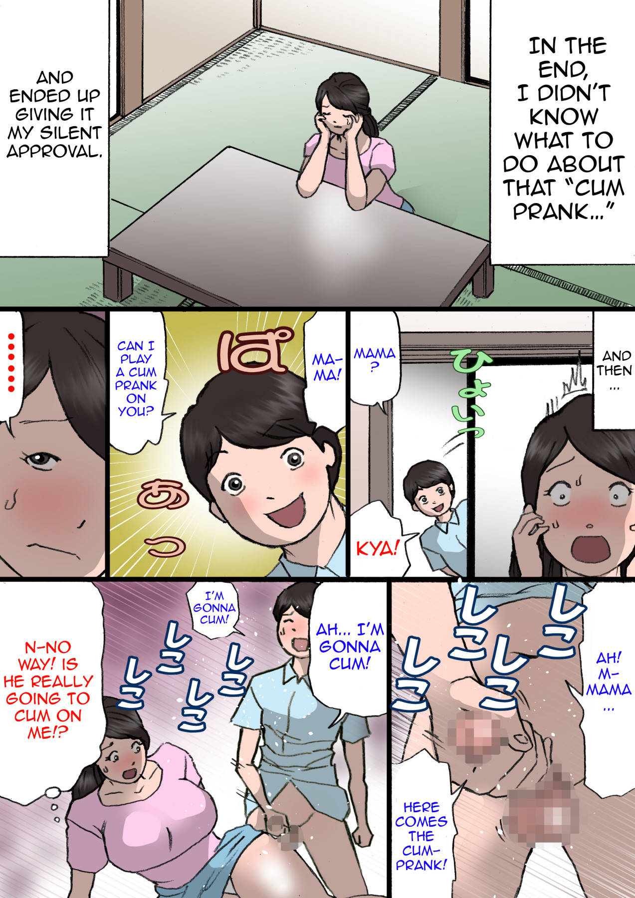 Hentai Manga Comic-Mom Can't Get Angry With Her Mischievous Son-Read-23